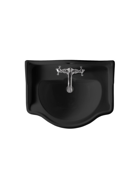 RETRO Viena cauruma izlietne 69, matēta melna - 2