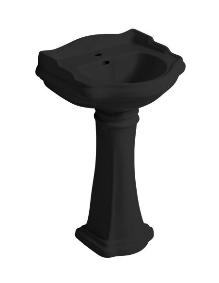 RETRO Viena cauruma izlietne 69, matēta melna - 3