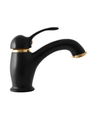 Basin lever mixer LABE BLACK MATT/GOLD - Barva černá matná/zlato,Rozměr 1/2''