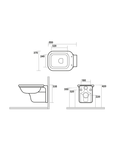 Pie sienas piekarināmais wc Waldorf - 6