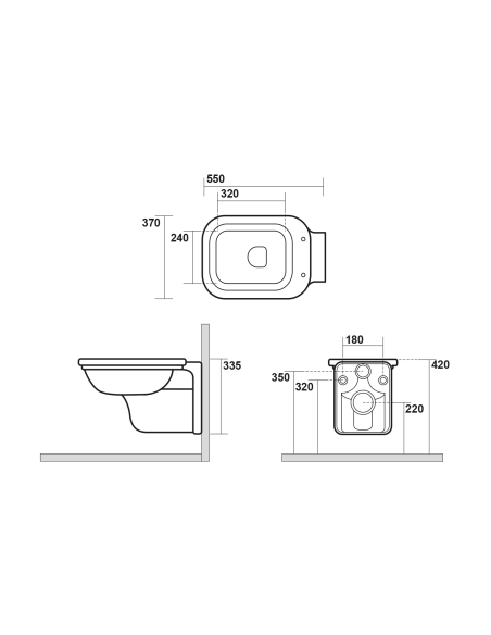 Pie sienas piekarināmais wc Waldorf - 6