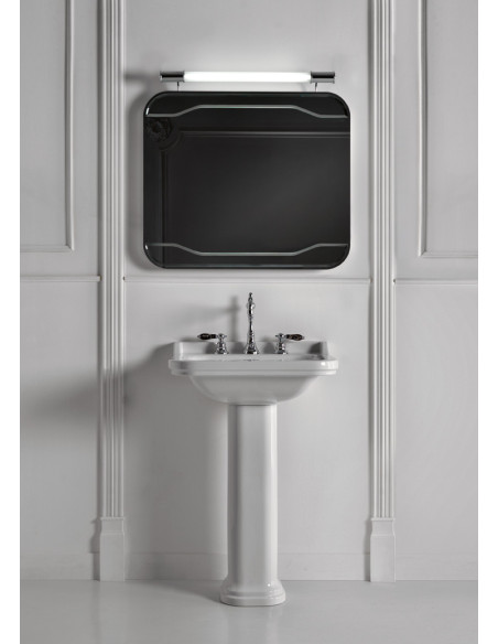 Izlietne Waldorf 60x55 cm, komplektā hromēts pārplūdes gredzens (414001+811390) - 3