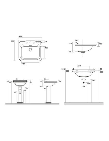 Izlietne Waldorf 60x55 cm matēta melna, komplektā hromēts pārplūdes gredzens (414031+811390) - 3 Izlietne Waldorf 60x55 cm matēta melna, komplektā hromēts pārplūdes gredzens (414031+811390) - 3