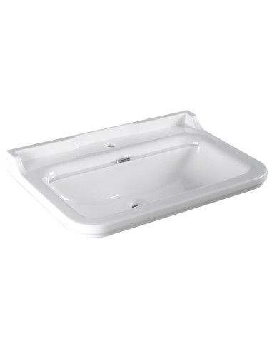 Izlietne Waldorf 80x55 cm, iekļauts bronzas pārplūdes gredzens (811393+414101) - 1