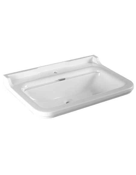 Izlietne Waldorf 80x55 cm, iekļauts bronzas pārplūdes gredzens (811393+414101) - 1