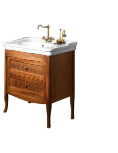 Retro dressing table 73x80x46.5 cm, dark beech, sink not included - 2 2