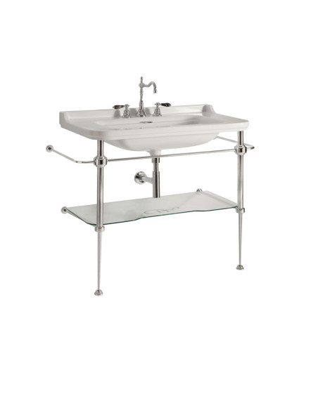 Waldorf bonzēta grīdas iekārta ar stikla plauktu 80 cm izlietnei 4141K3 (919793+920001+920293) - 2 Waldorf bonzēta grīdas iekārta ar stikla plauktu 80 cm izlietnei 4141K3 (919793+920001+920293) - 2