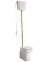 wc Waldorf +augsta līmeņa tvertne, bronzēta armatūra, universāls izvads - 1