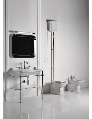 wc Waldorf +augsta līmeņa tvertne, bronzēta armatūra, universāls izvads - 2