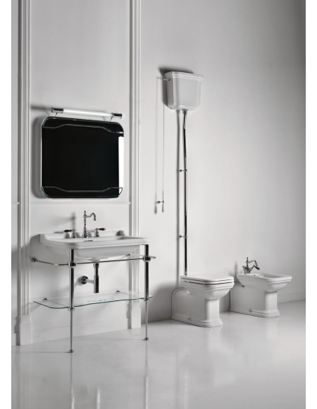 wc Waldorf +augsta līmeņa tvertne, bronzēta armatūra, universāls izvads - 2