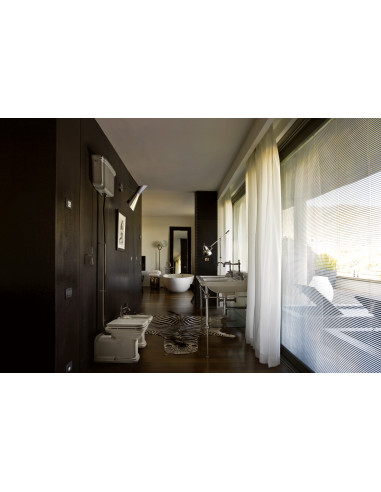 wc Waldorf +augsta līmeņa tvertne, bronzēta armatūra, universāls izvads - 3