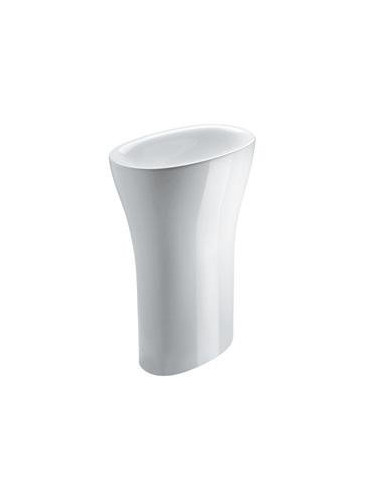 AQUATECH Brīvi stāvoša keramikas izlietne 60x85x40cm, balta - 1