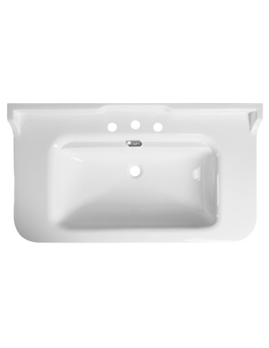 WALDORF keramikas izlietne 100x55cm, 3 atveres, balta - 2