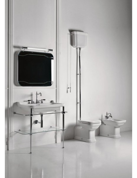 WALDORF keramikas izlietne 100x55cm, 3 atveres, balta - 3 WALDORF keramikas izlietne 100x55cm, 3 atveres, balta - 3