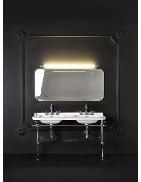 WALDORF dubultā keramikas izlietne 150x55cm, 6 atveres, balta - 3