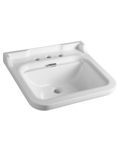 WALDORF keramikas izlietne 60x55cm, 3 atveres, balta - 1