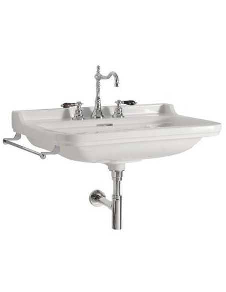 WALDORF keramikas izlietne 60x55cm, 3 atveres, balta - 2