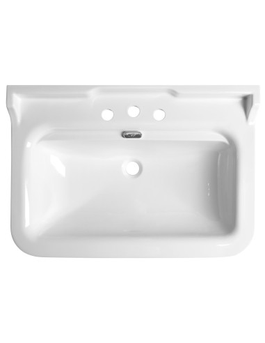 WALDORF 3 caurumu keramikas izlietne 80x55cm, balta - 2