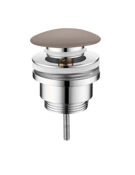 Noslēdzams universāls apakšējais vārsts Kerasan 5/4´´ ar keramikas aizbāzni, dzelzs matēts - 1 Noslēdzams universāls apakšējais vārsts Kerasan 5/4´´ ar keramikas aizbāzni, dzelzs matēts - 1