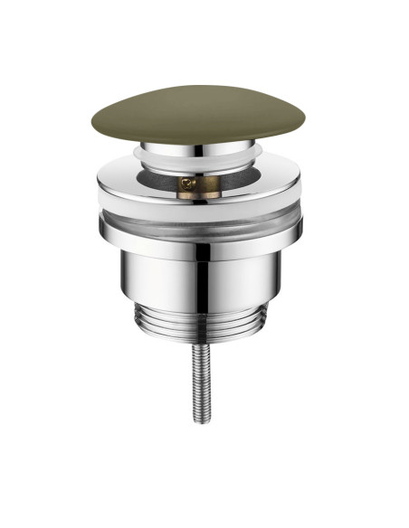 Noslēdzams universāls apakšējais vārsts Kerasan 5/4´´ ar keramikas aizbāzni, zaļš matēts - 1 Noslēdzams universāls apakšējais vārsts Kerasan 5/4´´ ar keramikas aizbāzni, zaļš matēts - 1