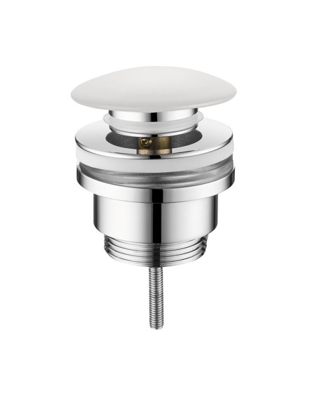 Noslēdzams universāls apakšējais vārsts Kerasan 5/4´´ ar keramikas aizbāzni, balts matēts - 1 Noslēdzams universāls apakšējais vārsts Kerasan 5/4´´ ar keramikas aizbāzni, balts matēts - 1