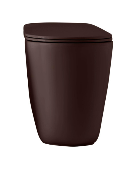 bezmalu grīdas tualete Nolita, bordo krāsas matēts - 3