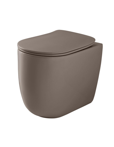 bezmalu grīdas tualete Nolita, dzelzs matēts - 1