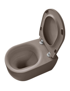 bezmalu grīdas tualete Nolita, dzelzs matēts - 1 2