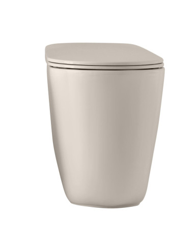 bezmalu grīdas tualete Nolita, pelēks matēts - 3