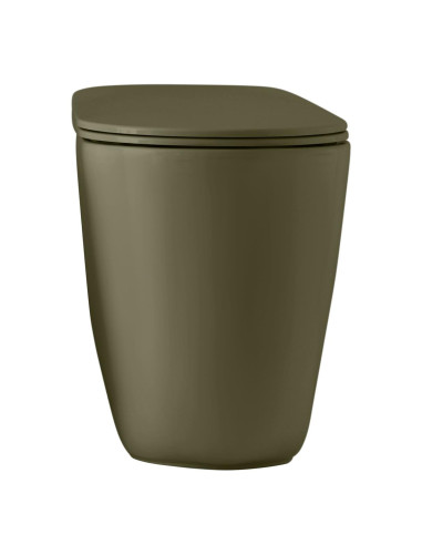 bezmalu grīdas tualete Nolita, zaļš matēts - 3