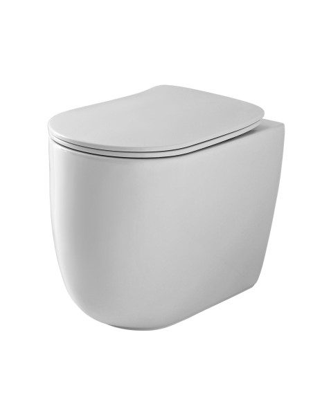 bezmalu grīdas tualete Nolita, balta Tech (antibakteriāla virsma) - 1