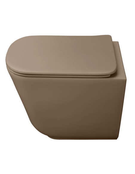 bezmalas grīdas tualete Tribeca, lazdu riekstu matēts - 2