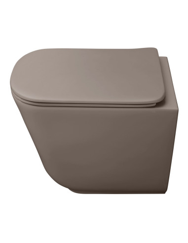 bezmalu grīdas tualete Tribeca, dzelzs matēts - 2