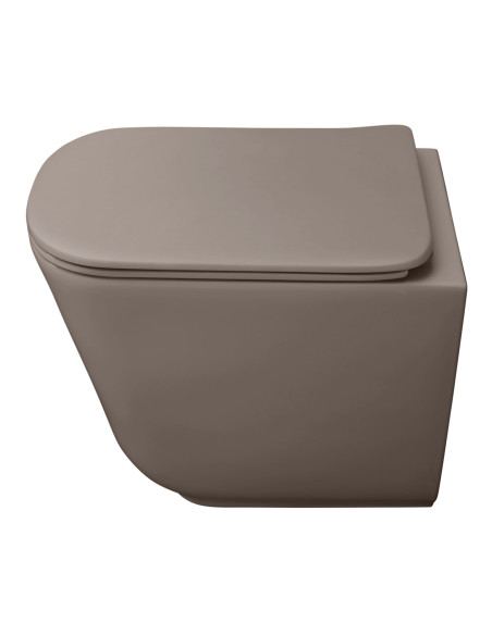 bezmalu grīdas tualete Tribeca, dzelzs matēts - 2