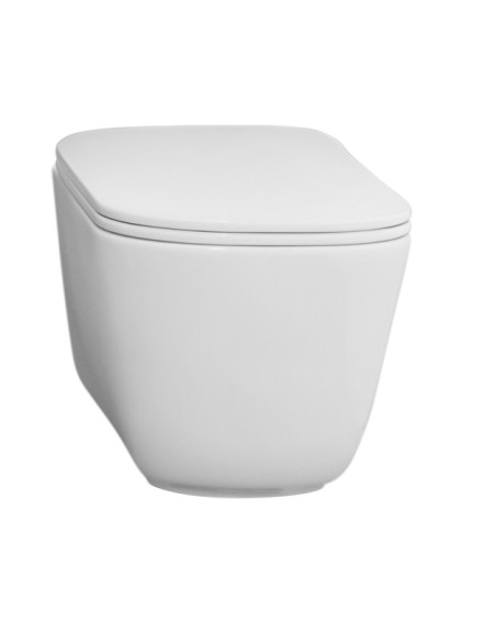bezmalas grīdas tualete Tribeca, balta - 1