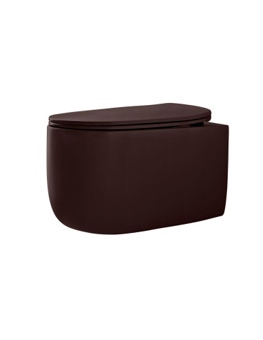 bezmalu sienas pods Nolita, bordo krāsas matēts - 3