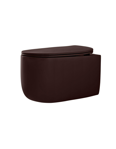 bezmalu sienas pods Nolita, bordo krāsas matēts - 3