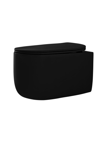 bezmalu sienas pods Nolita, melns matēts - 3