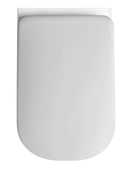 bezmalu pie sienas piekarināmā tualete Tribeca, balta - 4