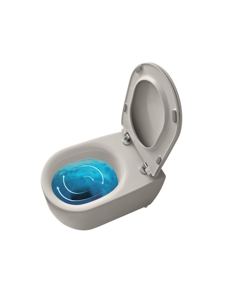 bez malām Vortex pie sienas piekar. Pods Nolita, pelēks matēts - 1