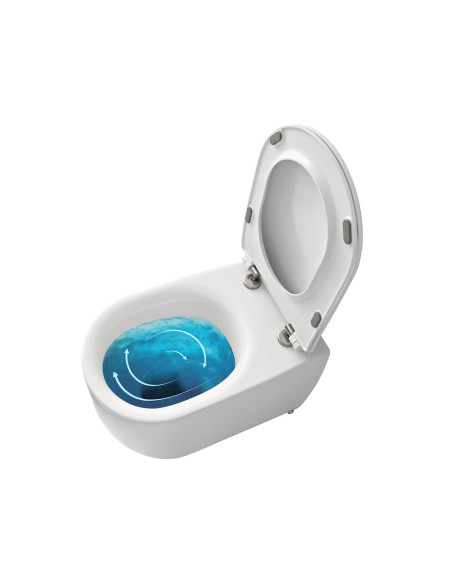 Vortex piekarināmais pods bez malām Nolita, balta Tech (antibakteriāla virsma) - 1 Vortex piekarināmais pods bez malām Nolita, balta Tech (antibakteriāla virsma) - 1