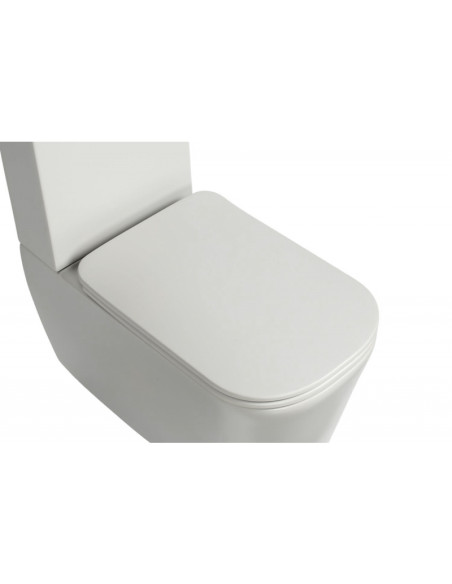 soft close tualetes poda vāks Tribeca, pelēks matēts - 3