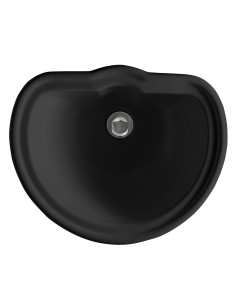 RETRO Padziļināta keramikas izlietne 50x41cm, melna matēta - 1 2