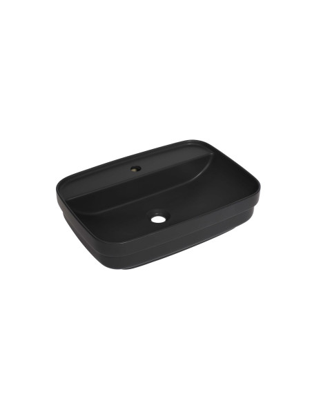 Uz galda virsmas liekamā izlietne Tribeca 60x43x15 cm, melns matēts - 3 Uz galda virsmas liekamā izlietne Tribeca 60x43x15 cm, melns matēts - 3