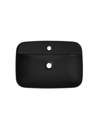 Uz galda virsmas liekamā izlietne Tribeca 60x43x15 cm, melns matēts - 4