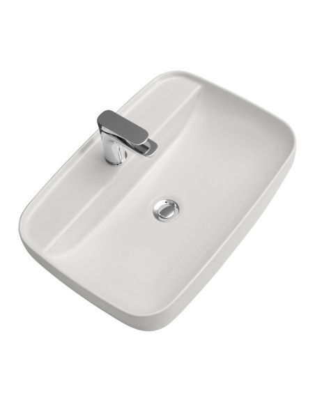 Uz galda iebūvējama izlietne Tribeca 60x43x15 cm, balts matēts - 1 Uz galda iebūvējama izlietne Tribeca 60x43x15 cm, balts matēts - 1