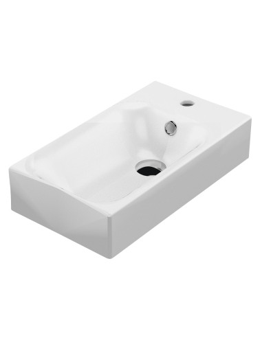 CENTO keramikas izlietne 45x25cm, montāža no mazākās puses - 1