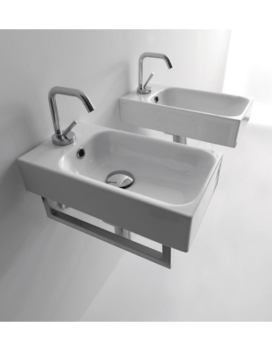 CENTO keramikas izlietne 45x25cm, montāža no mazākās puses - 2