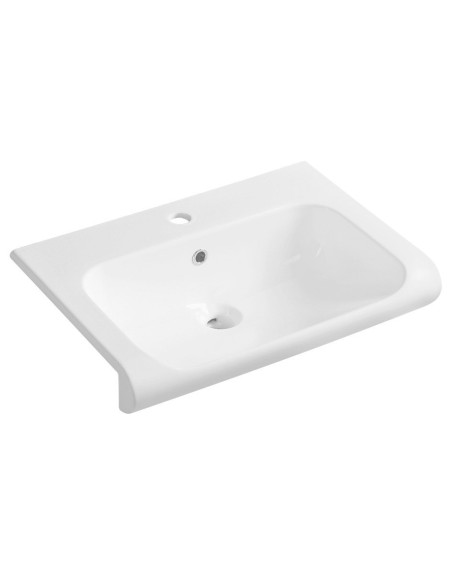 INKA keramikas izlietne 60x40cm, balta - 1 INKA keramikas izlietne 60x40cm, balta - 1