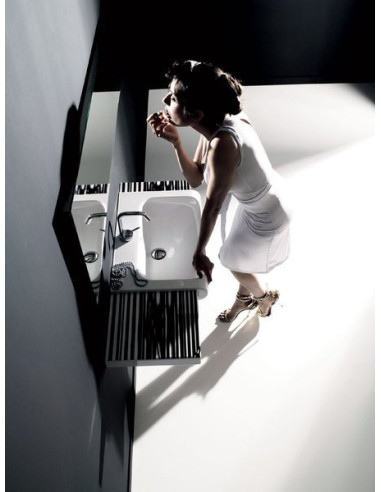 INKA keramikas izlietne 60x40cm, balta - 5